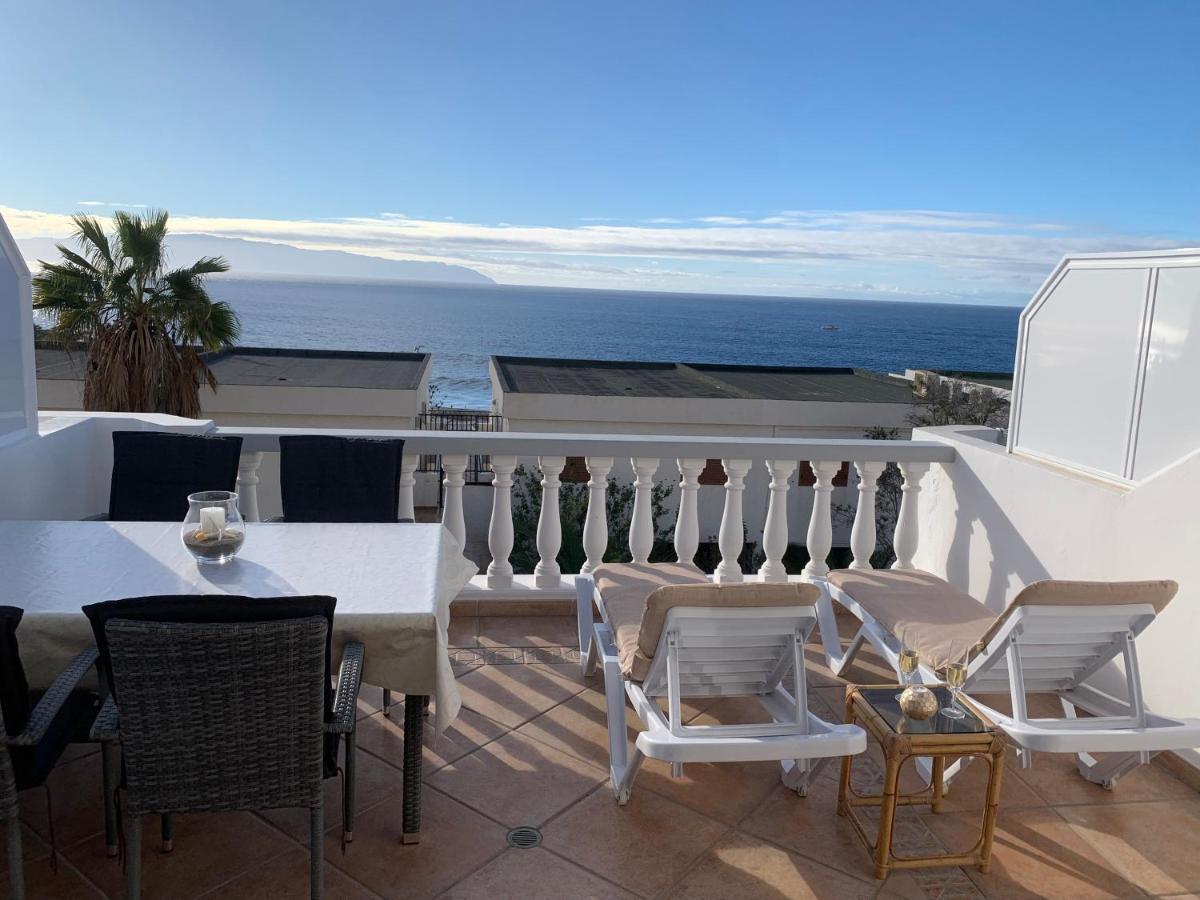 Ocean Pearl, Luxurioeses Haus, Meerblick, Grosse Sonnenterrasse, Teneriffa Sued, Los Gigantes, 600M Zum Strand, 200M Zum Ort, Ruhig 阿坎提拉德洛斯基 外观 照片
