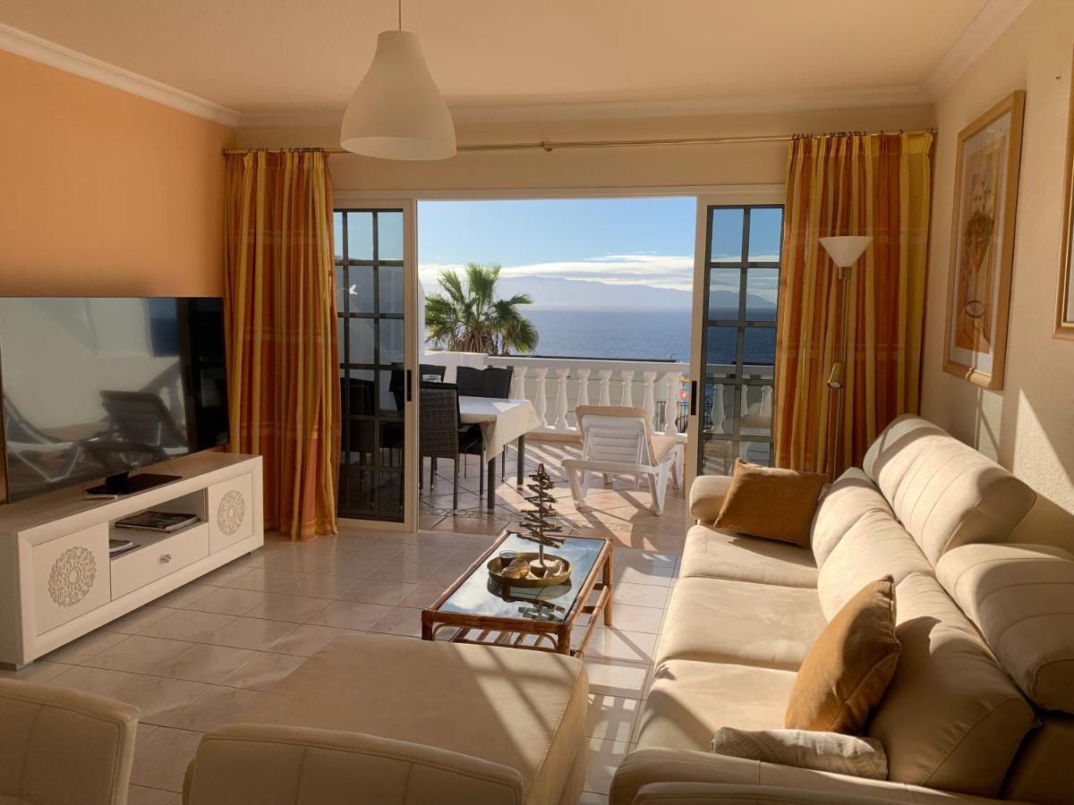 Ocean Pearl, Luxurioeses Haus, Meerblick, Grosse Sonnenterrasse, Teneriffa Sued, Los Gigantes, 600M Zum Strand, 200M Zum Ort, Ruhig 阿坎提拉德洛斯基 外观 照片